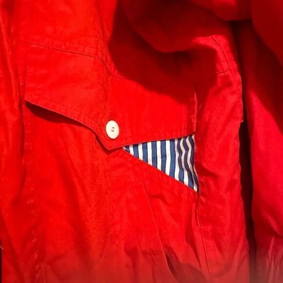 Braefair Red Vintage Sport Windbreaker Coat Size Large - Picture 4 of 6